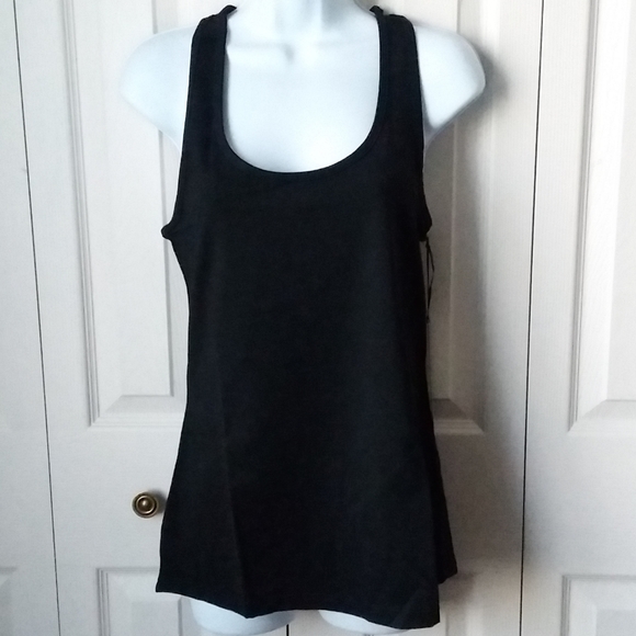 90 degrees black halter razor back workout top - Picture 3 of 9